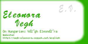 eleonora vegh business card